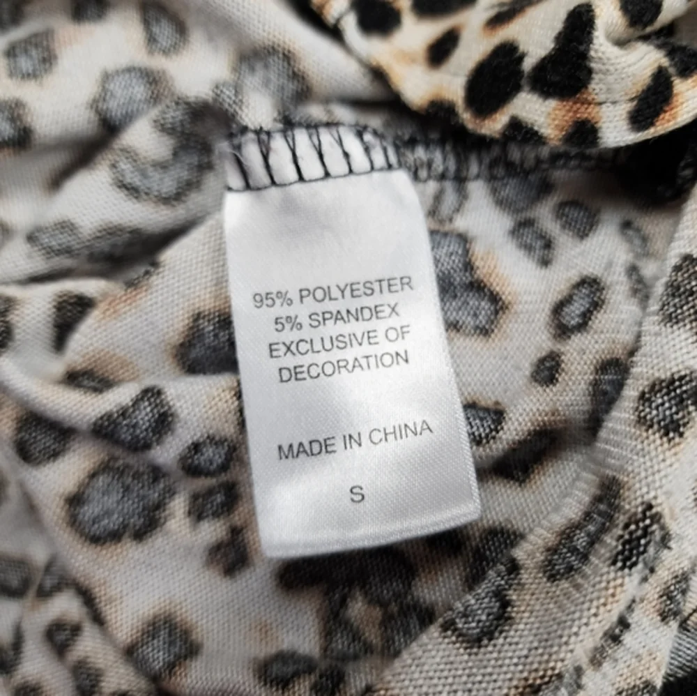 Betsey Johnson Leopard Print Sleep Dress‎ Pajamas